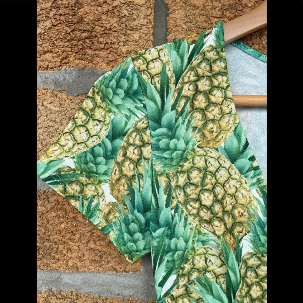 SHOW ME YOUR MUMU Ibiza Pineapple Mini Dress XS - Picture 3 of 8